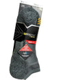 GOLDTOE Powersox PowerLites Arch Support No Show Socks 3 Pair Black/Gray 9-12.5
