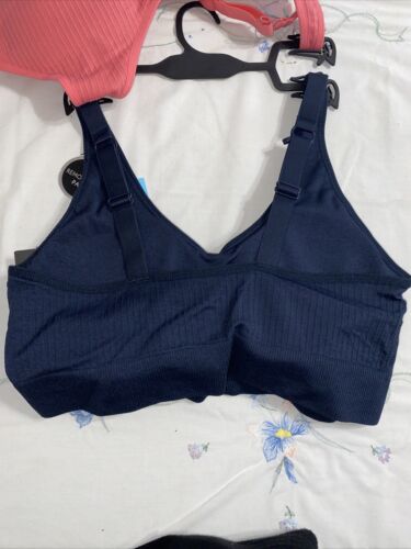 Delta Burke 2-Pack Seamless Bras 2X Soft Comfort Lounge Removable Pads DB5496