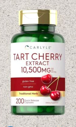 CARLYLE Tart Cherry 10,500 mg ~Gout Control~FACTORY SEALED~Exp. 04/27~Non GMO