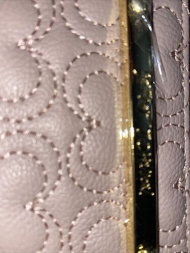 Betsey Johnson Zip Around Wallet/Wristlet Stitch Hearts 💕 MBJ1000X PINK CUTE!!!
