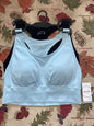 Jockey Women's 2 PckRe~movable Cup Seamless Bra -Black/Light Blue ~JL065~Size XL