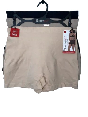Skinnygirl Shaping Seamless Slip Shorts - Size Large, 3 Pair (Style SG7063) New