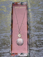 Lucky Brand Silver & Gold Tone Circle Pendant Necklace NIB MSRP $39 LUCKY 🍀