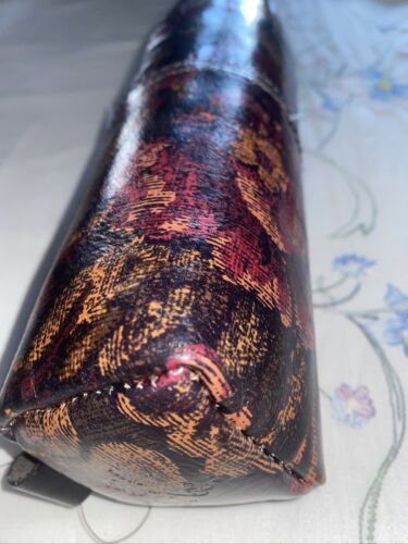 Patricia Nash Isla Floral Brocade Leather Barrel Wristlet-Pouch NIB- REAR FIND!