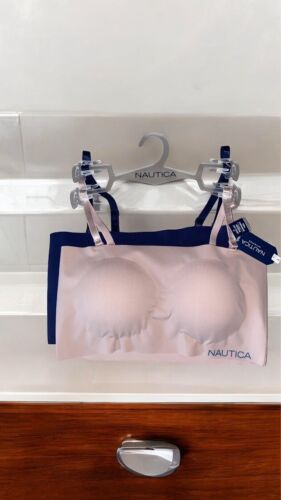 NÁUTICA 2PACK INTIMATES NT6188 SIZE XL BRAS LASER CUT RETAIL $48 BEAUTIFUL!