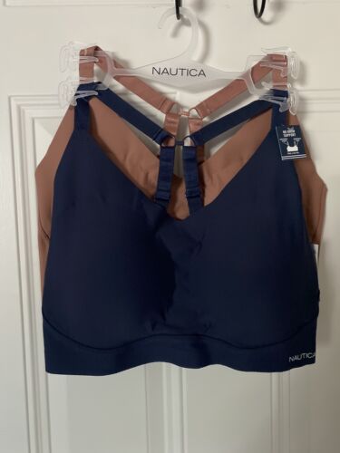 NÁUTICA 2PACK INTIMATES  NT5456 BRAS SIZE 2XL  LASER CUT RETAIL $48 BEAUTIFUL!