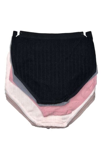 LAURA ASHLEY~5 Pack FIT PANTIES HIGH RISE~MULTICOLOR~# LS3966~ Size LARGE-GREAT!