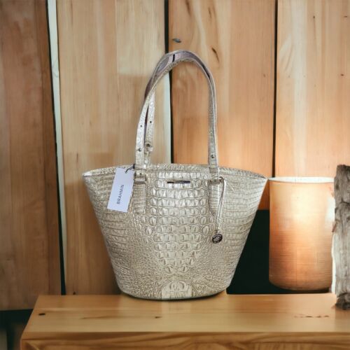 Brahmin Small Bowie Stardust Melbourne  Leather Bag-Double Handle UNIQUE!