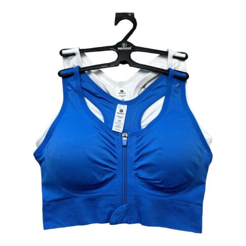90 Degree By Reflex High Performance~ Full Support Sport  Bra Set-Two M~MSRP$58