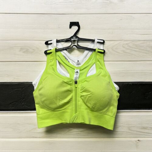90 Degree By Reflex High Performance~ Full Support Sport  Bra Set-Two L MSRP$58