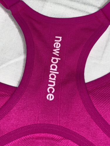 New Balance Medium Impact Sports Bra Style #112009 PEONY Size XL-  REAR FIND!