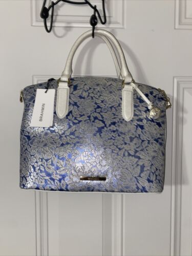 Brahmin Duxbury Satchel Aquarius Stratford Double Handle & Shoulder Bag UNIQUE!