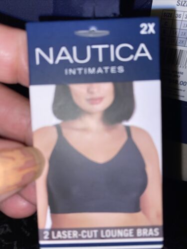 NÁUTICA 2PACK INTIMATES  NT5456 BRAS SIZE 2XL  LASER CUT RETAIL $48 BEAUTIFUL!