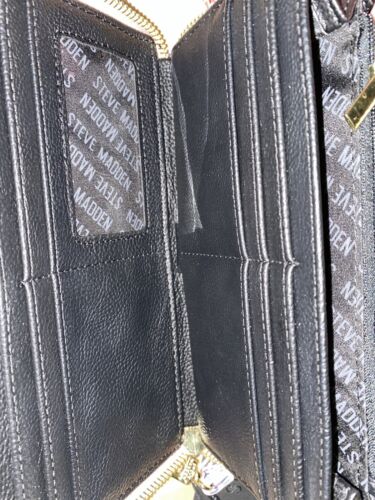STEVE MADDEN WALLET WRISTLET FLORAL BLUSH ORGANIZER Gold Zipper SO PRETTY!