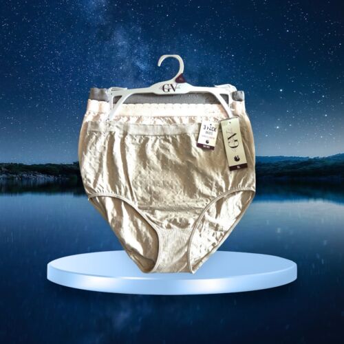 GLORIA VANDERBILT - 3 PCK SIZE XL~SOFT HIGH RISE WAIST PANTIES~ GREAT FIT!!