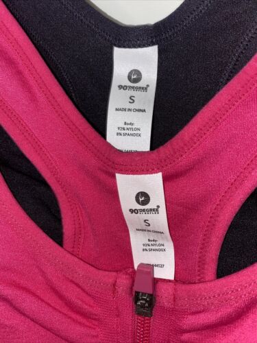 90 Degree By Reflex High Performance~Full Support Sport  Bra Set-Two S~MSRP$58