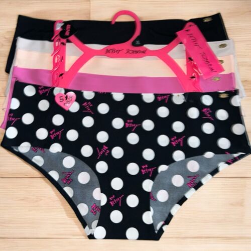 BETSEY JOHNSON 5 Pack- Hipster Barely There No Lines~Multicolor~Panty Sz. XL $52
