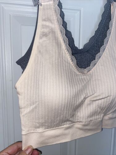 LAURA ASHLEY~2 PACK COMFORT BRA ~LACE TRIM~ STYLE # LS5336~ALL SIZES~GREAT FIT!