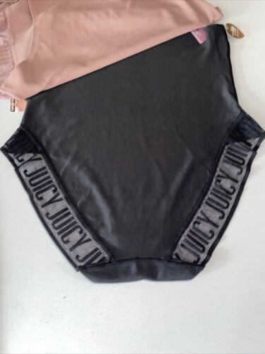 Juicy Couture Women 2Pack~ Shaping Brief Black ~LOGO~No Panty Lines~ UNIQUE!