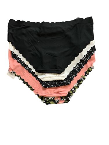 Marilyn Monroe 5pc MM9411  No Show Bikini Panties~L~Multicolor $42-PERFECT