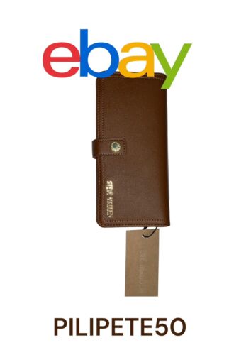 STEVE MADDEN Woman's Wallet Bifold BALLEN-G Soft Textured Brown BEAUTIFUL !!!