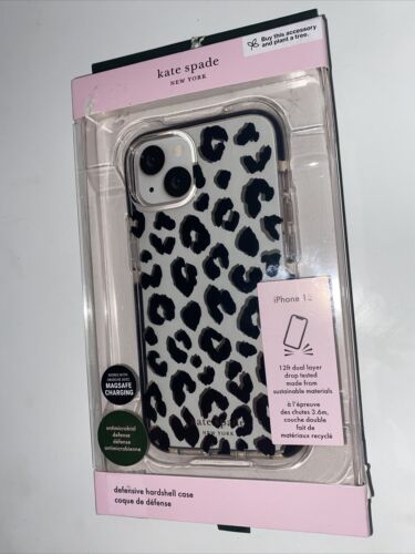 Kate Spade Protective Case~iPhone 13 Clear~Animal Print Metallic~MagSafe~UNIQUE