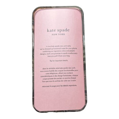 Kate Spade Phone Case for iPhone 14 PRO MAX~6.1” Floral W/Gold Foil MagSafe WOW!