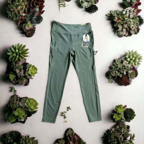 Avalanche Women Pants~Green~Slim Fit Hybrid 4 Way Stretch Woven Knit~CA751R~Sz L