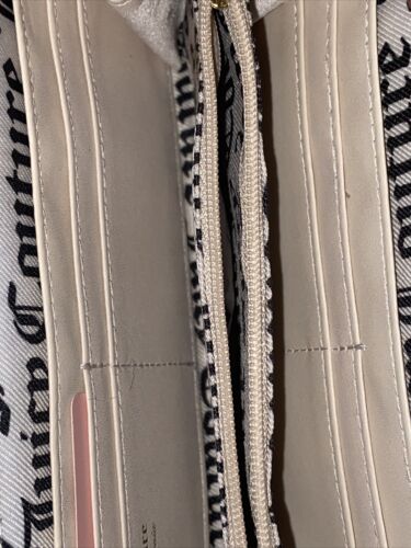 Juicy Couture Gothic Status Brown Logo Wallet  Card Organizer Heat Accent CUTE!