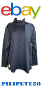 Eddie Bauer Half Zip, Mock Neck Pull Over Shirt  Ebony Small~Sweater Pullover
