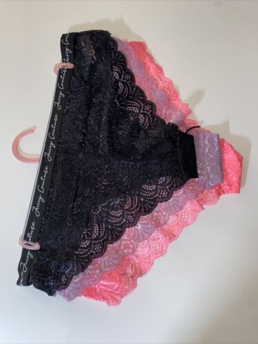JUICY COUTURE~3 Pk  WOMEN’S BIKINI PANTIES~MULTICOLOR~ JC9254~ALL SIZES~SEXY!