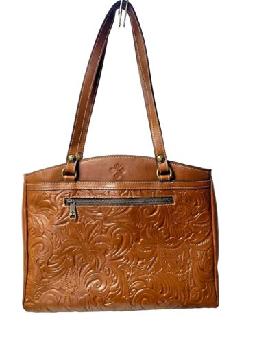 PATRICIA NASH ~ TOOLED Floral ~Florence LEATHER Tote P53207~ UNIQUE & SPACIOUS!
