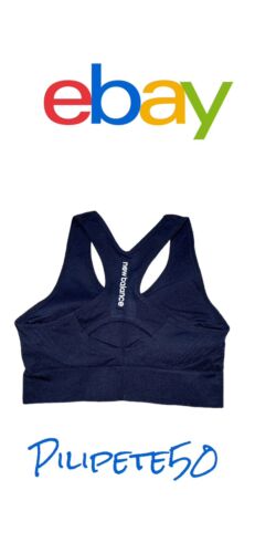 New Balance Medium Impact Sports Bra Style # 112011 BLACK Size XLARGE