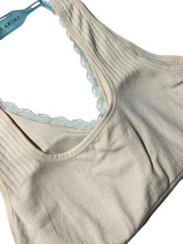 LAURA ASHLEY~2 PACK COMFORT BRA ~LACE TRIM~ STYLE # LS5336~ALL SIZES~GREAT FIT!