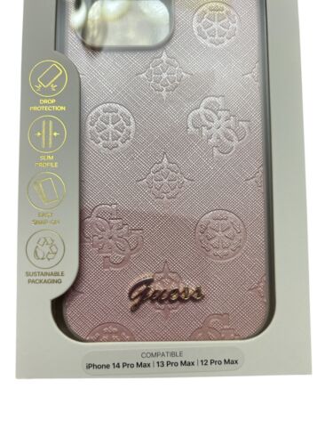 GUESS iPhone 14 ProMax| 13 ProMax|12 ProMax iPhone Case Saffiano~Slim Profile