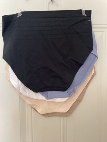 NAUTICA~NT9935~5 PACK~SIZE 2X~MULTICOLOR~SOFT HIGH WAIST BRIEF PANTIES GREAT FIT