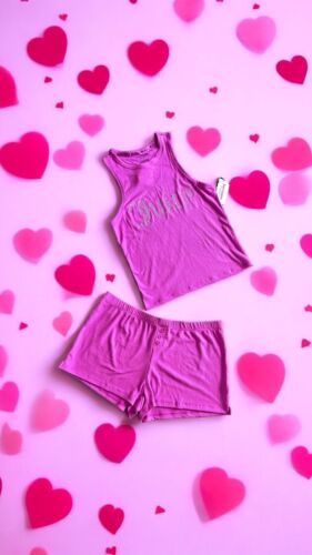 Juicy Couture Sleepwear 2pc Set JC959SP Size XL~ Pink With Rhinestones NWT~SEXY!