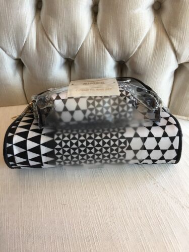 Aimee Kestenberg CHELSEA  3-Piece Set  OPTIC TILES  DESIGNER Cosmetic Bag