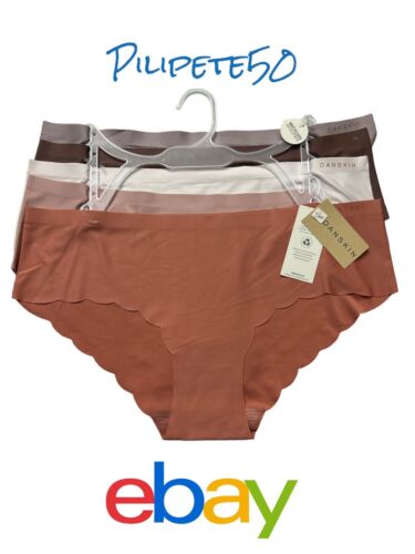 DANSKIN~ INTIMATES 5 Pack~Multicolor~No Show Panties LARGE ~ Style DS3610~UNIQUE