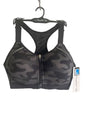 LAYER 8 MAXIMUM SUPPORT-CROSSBACK~Sz. M~ Sports Bra CAMO Fitted Front Zipper-NEW