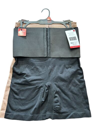 SKINNYGIRL SHAPING 2PCK ELASTIC BAND HOOK&EYE SHORTS~WHITTLE YOUR WAIS~SG4164~XL