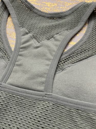 New Balance Sports Bra Green Seed Style 112003 Removable Cups Size Large