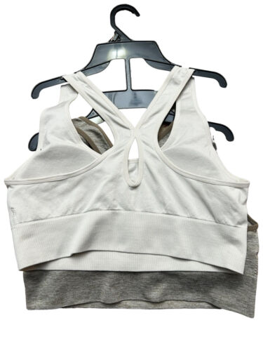 RBX Sport Bras 2 Pack Racer Back~Multicolor~Size ~Large~Style: CR4207~REAR FIND!