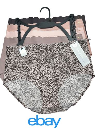 Marilyn Monroe 5pc MM3731  No Show Mid-Rise Panties~XL~Multicolor $48-PERFECT!