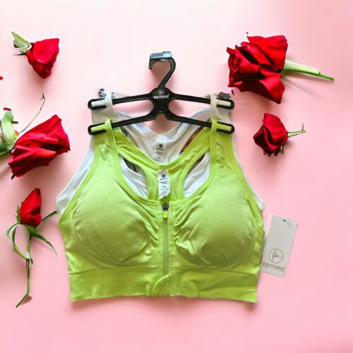 90 Degree By Reflex High Performance~ Full Support Sport  Bra Set-Two L MSRP$58