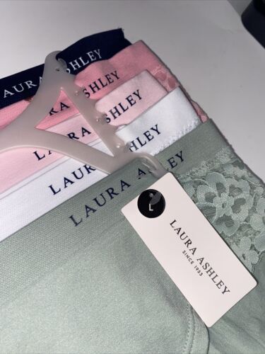 LAURA ASHLEY~5 Pack FIT PANTIES~MULTICOLOR~STYLE # LS9221~ALL SIZES~GREAT FIT!