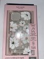 Kate Spade Protective Case~iPhone 13 Clear Floral Pink & Rhinestones~MagSafe NEW