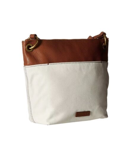 Fossil Keely Crossbody Handbag Bone & Brown ZB6933103 $168 NWT