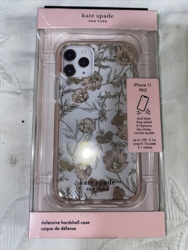 KATE SPADE PHONE CASE iPhone11 PRO FLOWERS WITH RHINESTONES BEAUTIFUL