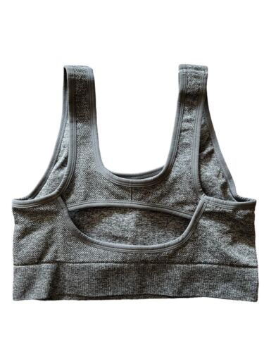 New Balance Sports Bra Style R000545~Medium Impact~Gray/Silver LARGE~SUPER CUTE